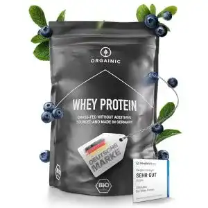 Bio-Proteinpulver Orgainic Blaubeere Whey Protein 1000g