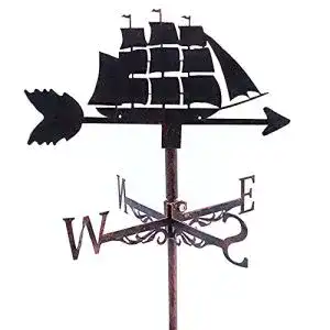 Wetterfahne Alnicov aus Edelstahl für Segelboote und Garten
