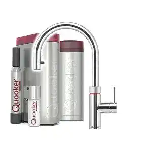 Quooker PRO3 & CUBE Flex CHR (verchromt glänzend) mit Cube-Filter