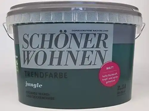 Schöner Wohnen Wandfarbe Trendfarbe Jungle matt 2,5 Liter