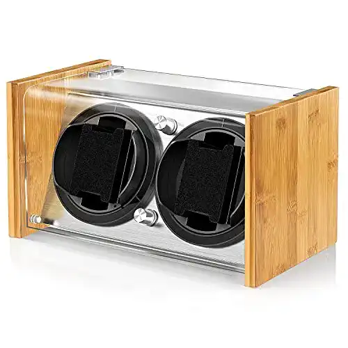 Uhrenbeweger Watch Winder Smith aus Bambusholz