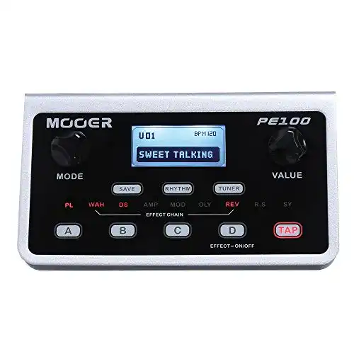 Mooer PE100 Gitarren-Effektgerät in Schwarz