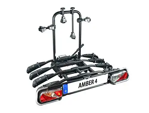 Fahrradträger für Anhängerkupplung EUFAB 11556 Amber für 4 Fahrräder