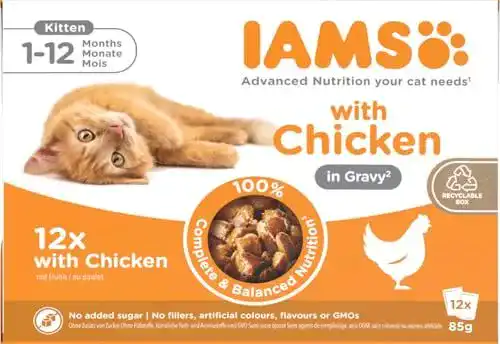 Iams Delights Kitten Nassfutter Multipack für Kätzchen