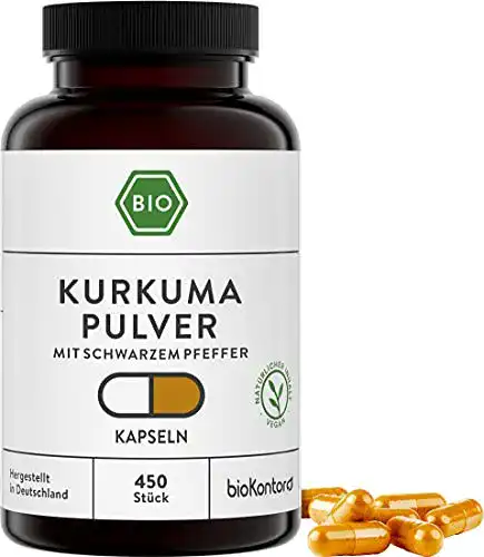 Bio-Kurkuma-Kapseln von Biokontor 450 Stück à 600 mg