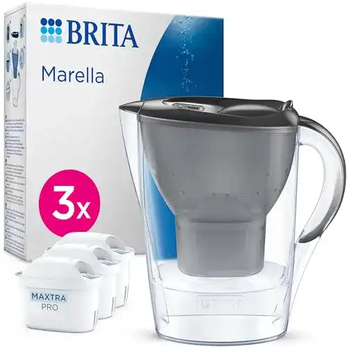Brita-Wasserfilter Brita Wasserfilter-Kanne Marella graphit (2,4l)