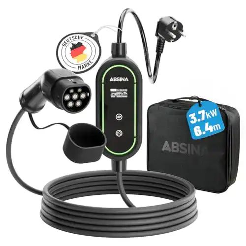 Ladekabel Typ 2 Schuko für Elektroautos mit einstellbarer Ladeleistung