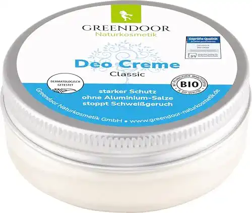 Deo Creme von GREENDOOR ohne Aluminium und Alkohol, vegan, 50ml
