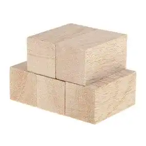 Balsaholz Ipotch 5 Stück Blöcke – Holzwürfel für Bastelprojekte und Modellbau