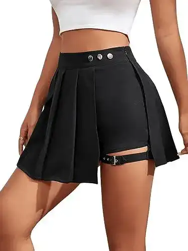 Hosenrock Gorglitter für Damen – Kurze Hose und Culottes in Schwarz