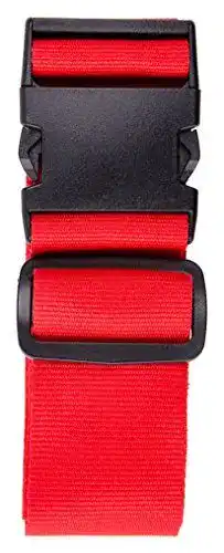 Koffergurt Karteo für Koffer und Taschen, rot, 1 Stück