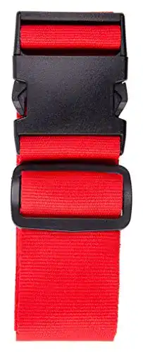 Koffergurt Karteo für Koffer und Taschen, rot, 1 Stück