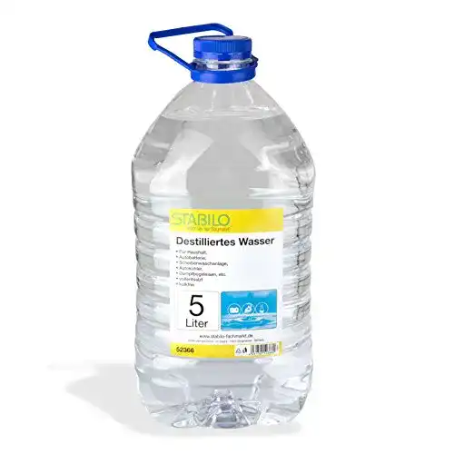 DEMA destilliertes Wasser 5 Liter für verschiedene Anwendungen
