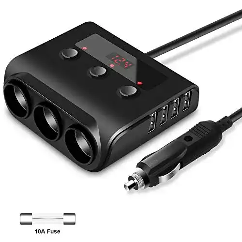 Zigarettenanzünder Verteiler Kingwei mit USB Anschlüssen