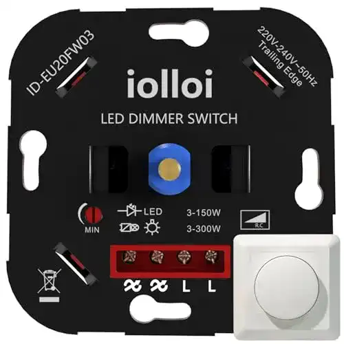 iolloi LED Dimmer Schalter für Unterputzinstallation