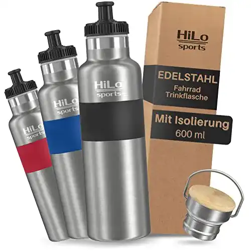 Fahrrad Trinkflasche Edelstahl HiLo Sports isolierte Trinkflasche