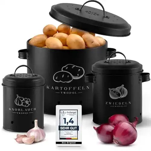 Gemüsebox Twopol Kartoffel Aufbewahrungsbox 3er Set