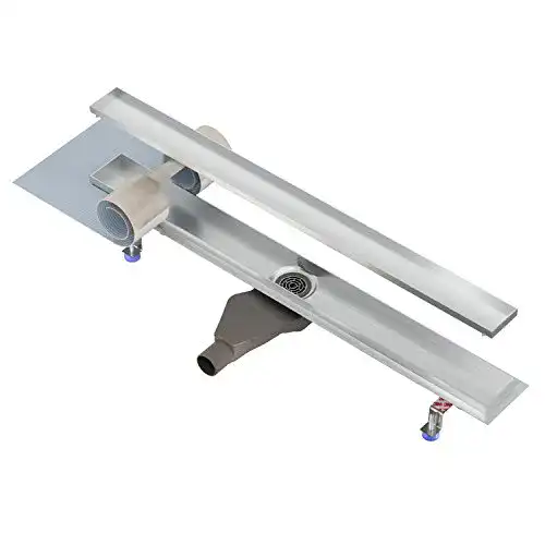 Befliesbare Duschrinne Nordona aus Edelstahl, extraflach, 80 cm