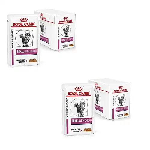 Royal Canin Veterinary Renal Nassfutter für Katzen mit Huhn im Doppelpack