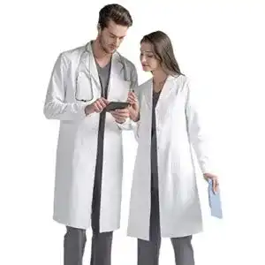 Laborkittel Annisoul für Männer und Frauen Unisex, Langarm, 3 Taschen