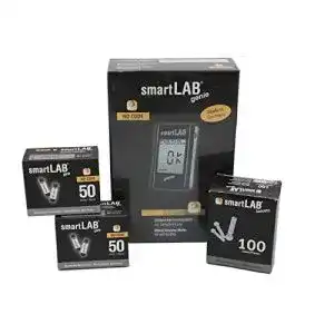 Blutzuckermessgerät smartLAB genie Bundle mit 100 Teststreifen