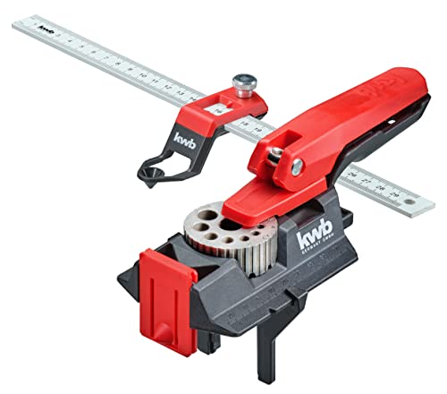Dübelhilfe kwb Dübellehre mit 30 cm Lineal und Bohrlöchern von 3-12 mm