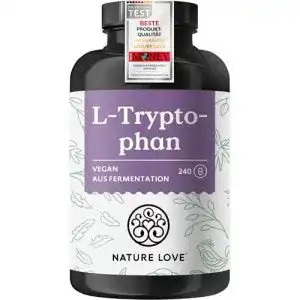 Tryptophan Nature Love L-Tryptophan 240 Kapseln, vegan, laborgeprüft