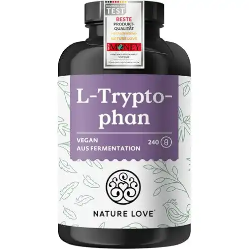 Tryptophan Nature Love L-Tryptophan 240 Kapseln, vegan, laborgeprüft