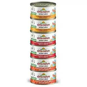 Almo Nature Katzenfutter Megapack nass – 6er Pack mit Huhn (6x70g)