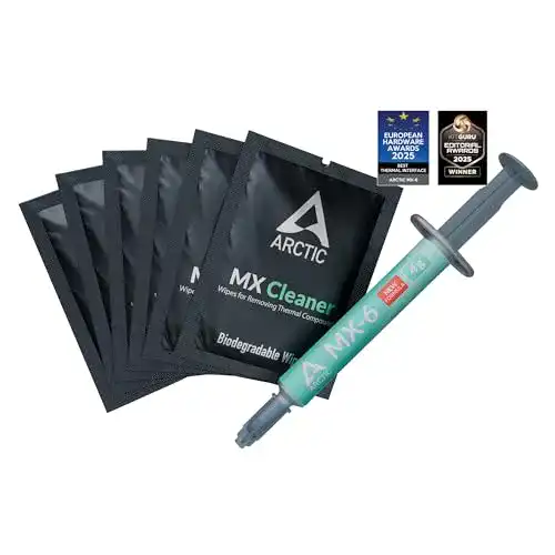 Wärmeleitpaste Arctic MX-6 (4 g, inkl. 6 MX Cleaner)