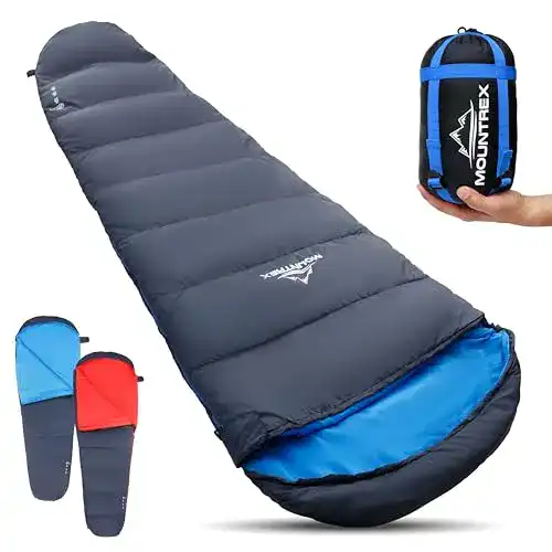 Ultraleichter Schlafsack MOUNTREX mit kleinem Packmaß