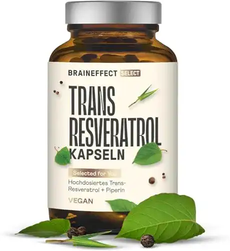 Resveratrol Kapseln Trans Resveratrol 500mg – Vegane Kapseln ohne Zusatzstoffe
