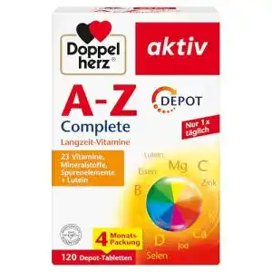 Mineralstoff Doppelherz A-Z Complete – Langzeit-Vitamine mit Lutein