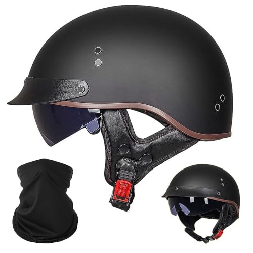 Halbschalenhelm ACLFFSHOP mit ECE-Zertifizierung und Sonnenblende