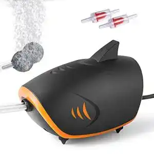 Aquarium-Luftpumpe Fedour 4W mit zwei Ausgängen für 50-700L Aquarien