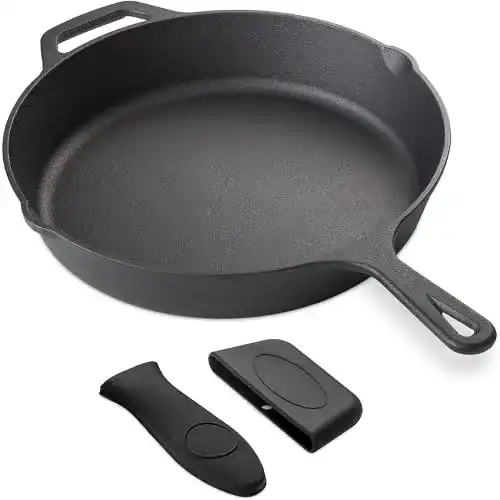 Gusseisenpfanne von Navaris Eisenpfanne für vielseitiges Kochen