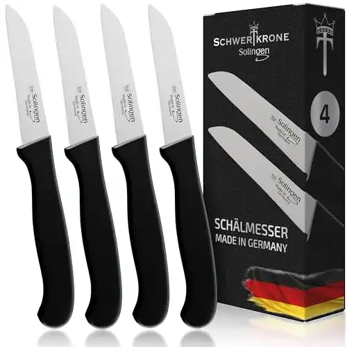Gemüsemesser Schwertkrone 4er-Set scharf Küchenmesser