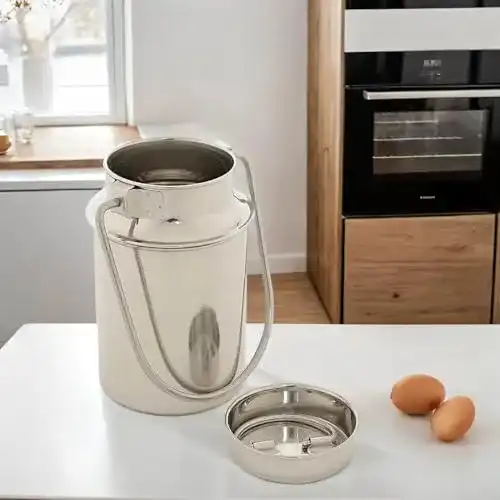 Milchkanne Edelstahl 5 Liter für Kaffee und Lebensmittel