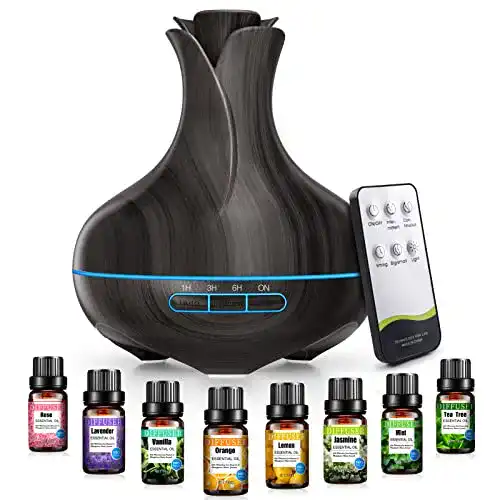 Diffuser VAAGHANM Aroma 600 ML mit 8 ätherischen Ölen
