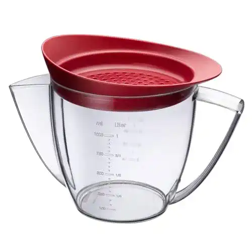 Fetttrennkanne Westmark mit Sieb-Deckel, 1 Liter, Kunststoff