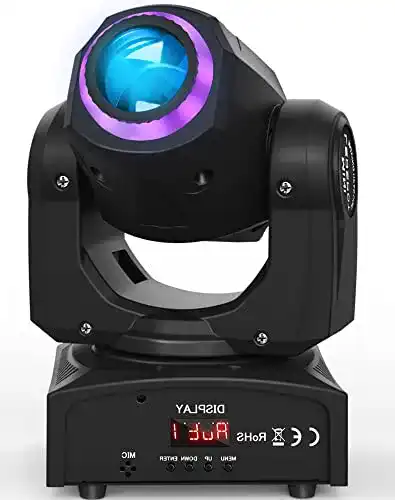 Moving Head UKing 50W LED Disco Bühnenlicht mit 8 Mustern und Farben