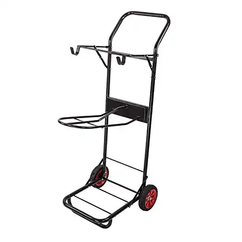 Sattelwagen Dema Meran für Pferde mit Sattelhalter und klappbarem Design