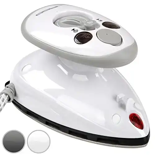 Jago Mini Bügeleisen 260-420 W mit Antihaft-Bügelsohle