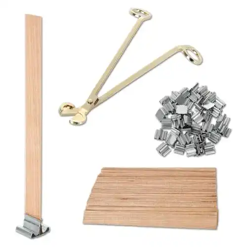 Holzdochte FVIEXE 100 Stück für Kerzenherstellung 13 x 1,2 cm