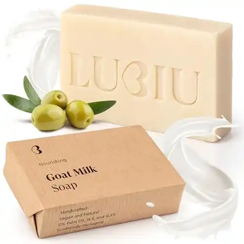 Ziegenmilchseife Lubiu – 100g Naturseife für Gesicht, Körper und Hände