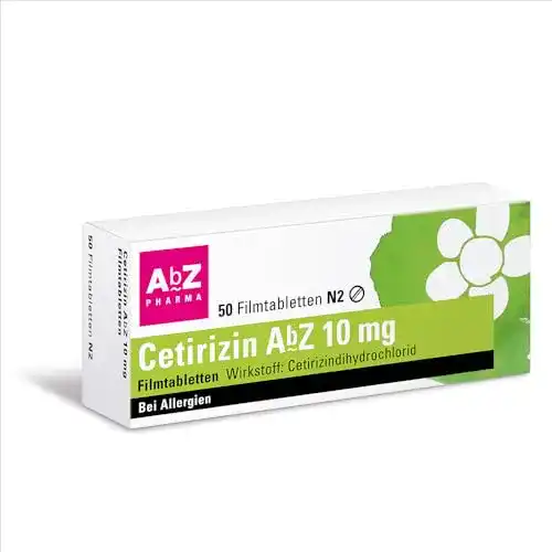 Allergietabletten AbZ Pharma Cetirizin 10 mg Filmtabletten