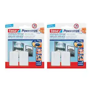Tesa Powerstrips Klebenagel, weiß, 4 Stück