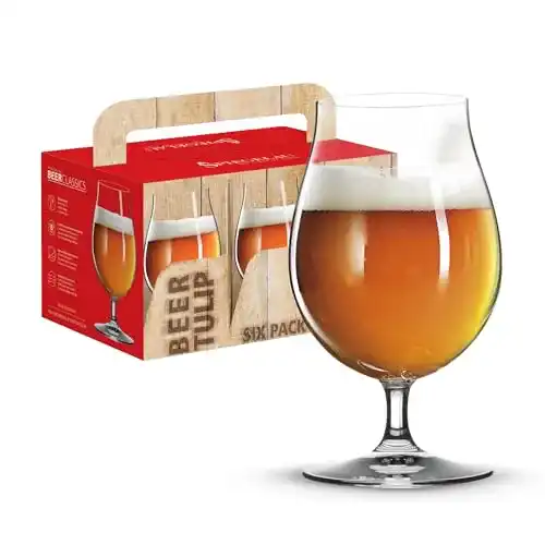 Biertulpe Spiegelau 6-teiliges Biergläser Set aus Kristallglas, 475 ml