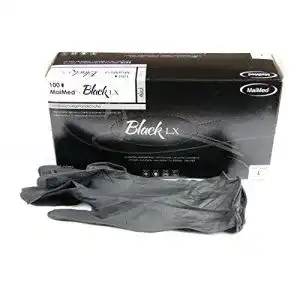 Untersuchungshandschuhe Maimed Black LX PF – Puderfreie Latexhandschuhe