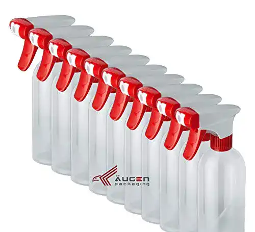 Sprühflasche Biolopur 10 Stück, 500 ml mit weiß-rotem Sprühkopf